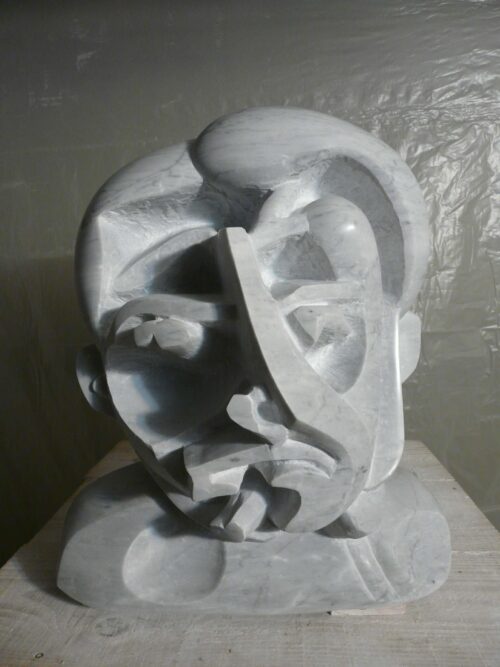 Thésée inverse 2 (marbre de Carrare)